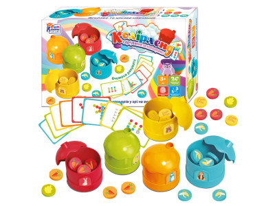 Дитяча навчальна гра "Колірленд" 56703-4F 20 карток 5 боксів-будиночків