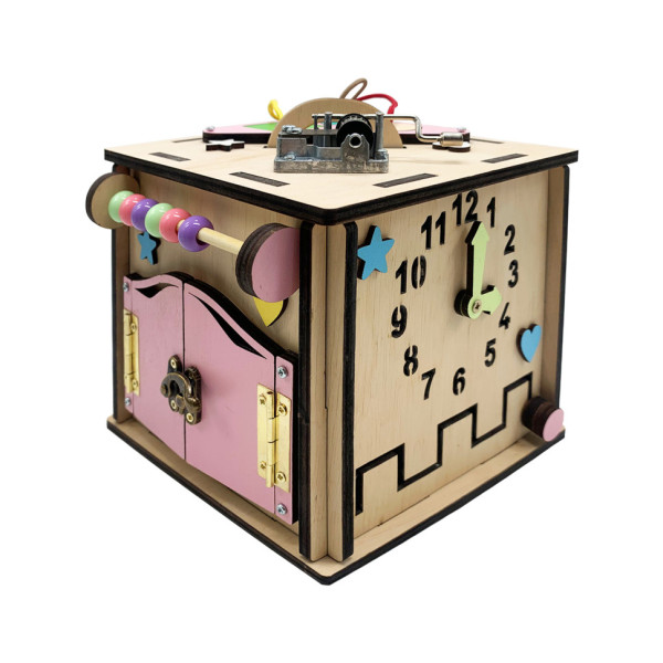 Розвиваюча іграшка Бізикуб Temple Group TG774136 15х15х15 см Натуральний Розвиваюча іграшка Бізикуб Temple Group TG774136 15х15х15 см Натуральний