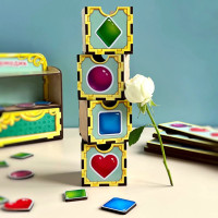 Деревяна настільна гра "Фігури" Ubumblebees (ПСД072) PSD072 сортер-комодик