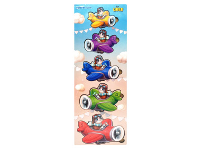 Дерев'яний дитячий сортер "Літаки більше - менше" (ПСД299) PSD299