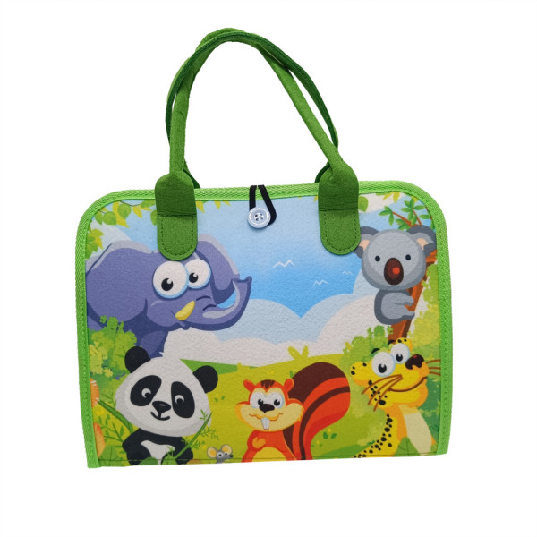 Дитяча розвивальна сумочка-логіка XX45284-2 тактильні розвивальні вправи з фетру Дитяча розвивальна сумочка-логіка XX45284-2 тактильні розвивальні вправи з фетру