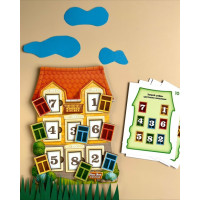 Деревяний пазл-вкладиш "Будиночок із завданнями" (ПСФ112) PSF112
