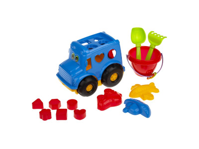 Сортер-автобус "Бусик" №3 Colorplast 0268 Синій