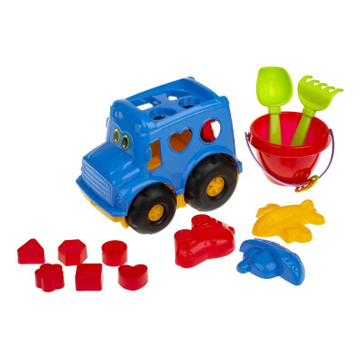 Сортер-автобус "Бусик" №3 Colorplast 0268 Синій