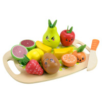 Дитяча дерев’яна іграшка "Фрукти" C9414 фрукти на магнітах дощечка