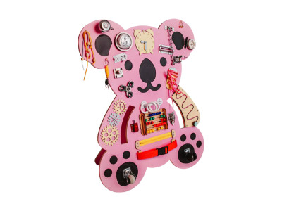 Розвиваюча іграшка Бізіборд "Коала" Temple Group TG200144 75х62 см Рожевий