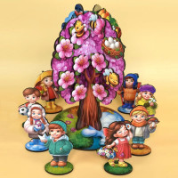 Дитяча настільна гра "Пори року абрикоса" (ПСД295) PSD295 деревяна