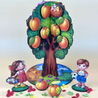 Дитяча настільна гра "Пори року абрикоса" (ПСД295) PSD295 деревяна