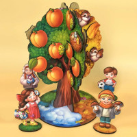 Дитяча настільна гра "Пори року абрикоса" (ПСД295) PSD295 деревяна