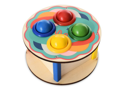 Дерев'яна іграшка стукачка "Кружок" MD 1682D молоток