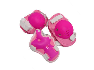 Комплект захисний дитячий MS 0032-2(Pink) наколінники налокітники запястя