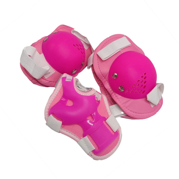 Комплект захисний дитячий MS 0032-2(Pink) наколінники налокітники запястя Комплект захисний дитячий MS 0032-2(Pink) наколінники налокітники запястя