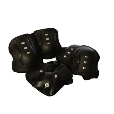 Дитячий набір захисту Bambi MS 0338 для колін ліктів запястків Чорний
