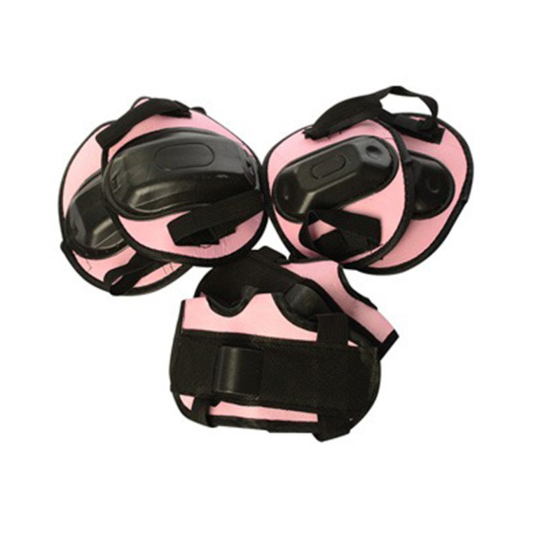 Комплект захисний дитячий MS 1644(Light-Pink) наколінники налокітники запястя
