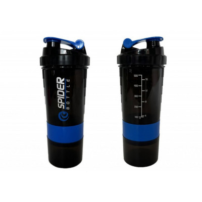 Спортивний шейкер Spider EF-7200-BL 05 л чорно-синій