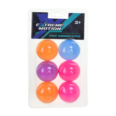 Мячі для тенісу TB2616 матеріал PP 6 шт