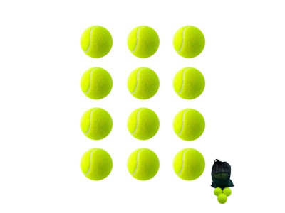 Набір м'ячів для великого тенісу SWDN Tennis Ball NE-TT-12 в чохлі 12 штук
