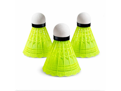 Набiр воланчикiв для бадмінтону "Badminton Shuttlecocks" NE-BD-007GY жовті 3 шт