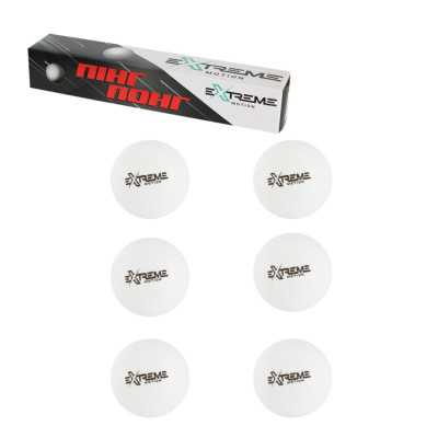 Мячі для настільного тенісу TT24183(White) 40 мм 6 шт