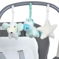 Стільчик-гойдалка для годування SWAN ME 1087-G Dark Gray
