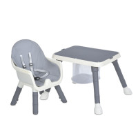 Дитячий стільчик для годування 2 в 1 M 6041 Gray Дитячий стільчик для годування 2 в 1 M 6041 Gray