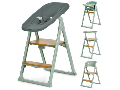 Дитячий стільчик для годування 4 в 1 GROWEE ME 1222 Sage Green