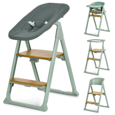 Дитячий стільчик для годування 4 в 1 GROWEE ME 1222 Sage Green