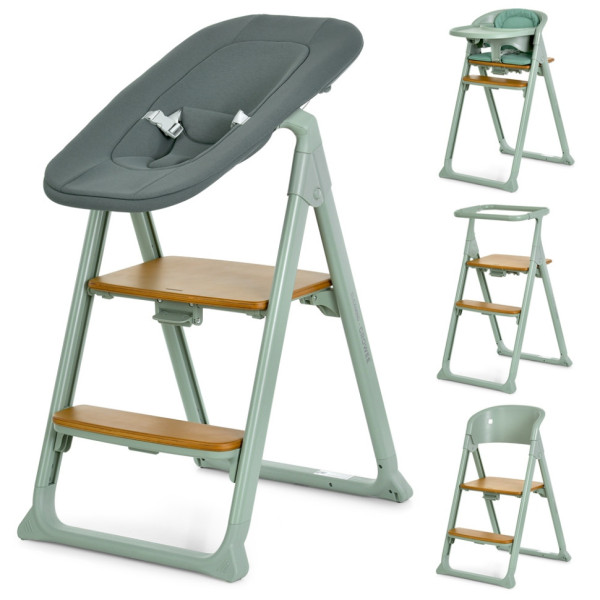 Дитячий стільчик для годування 4 в 1 GROWEE ME 1222 Sage Green Дитячий стільчик для годування 4 в 1 GROWEE ME 1222 Sage Green