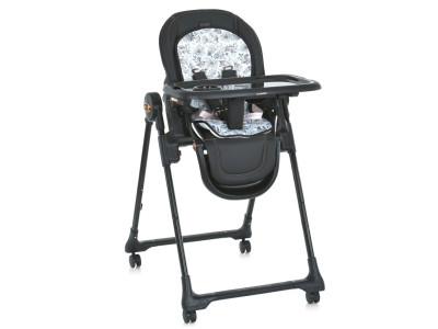 Стілець для годування ME 1037-B CRYSTAL Black Gold до 15 кг