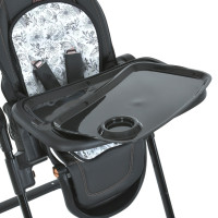 Стілець для годування ME 1037-B CRYSTAL Black Gold до 15 кг