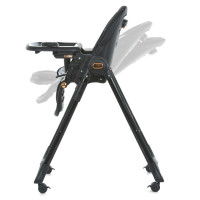 Стілець для годування ME 1037-B CRYSTAL Black Gold до 15 кг