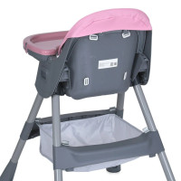 Стільчик для годування M 5722 Lilac до 20 кг складаний 5-ти точковий екошкіра