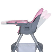 Стільчик для годування M 5722 Lilac до 20 кг складаний 5-ти точковий екошкіра