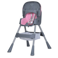 Стільчик для годування M 5722 Lilac до 20 кг складаний 5-ти точковий екошкіра