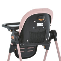 Стілець для годування ME 1037-B CRYSTAL Rose Gold до 15 кг