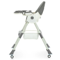 Стільчик для годування M 6302 Gray складний 5-ти точкові ремені