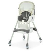 Стільчик для годування M 6302 Gray складний 5-ти точкові ремені