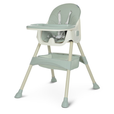 Стільчик для годування M 4136-2 Olive складаний 5-ти точковий екошкіра