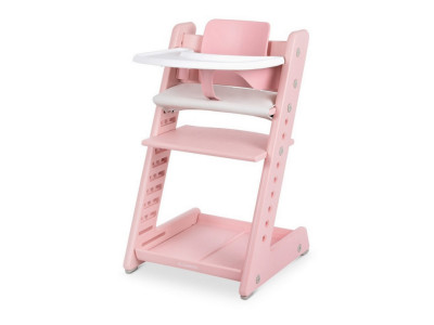 Стільчик для годування ME 1101 Pink багатоступеневий рожевий
