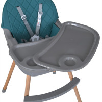 Стільчик для годування LUMI ME 1111 Teal екошкіра Стільчик для годування LUMI ME 1111 Teal екошкіра