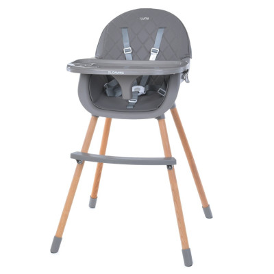 Стільчик для годування LUMI ME 1111 Gray екошкіра