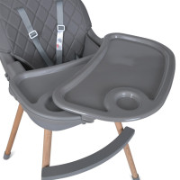 Стільчик для годування LUMI ME 1111 Gray екошкіра Стільчик для годування LUMI ME 1111 Gray екошкіра