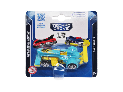Ігрова міні-машинка Ultra Auto TechnoDrive 250321W-10 металевий корпус