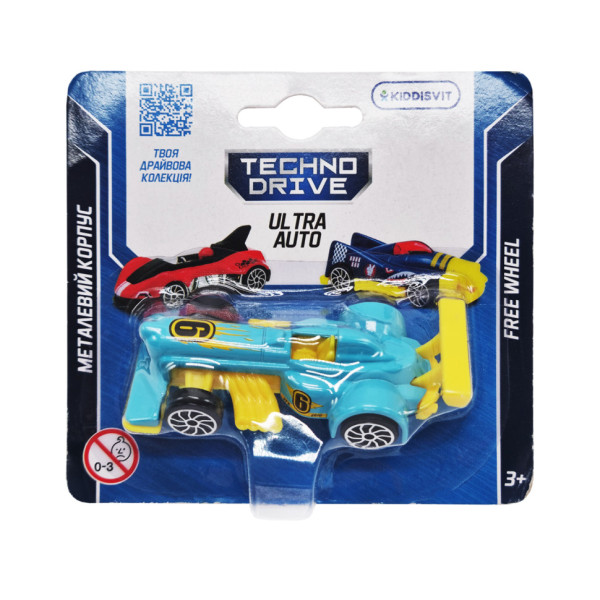 Ігрова міні-машинка Ultra Auto TechnoDrive 250321W-10 металевий корпус