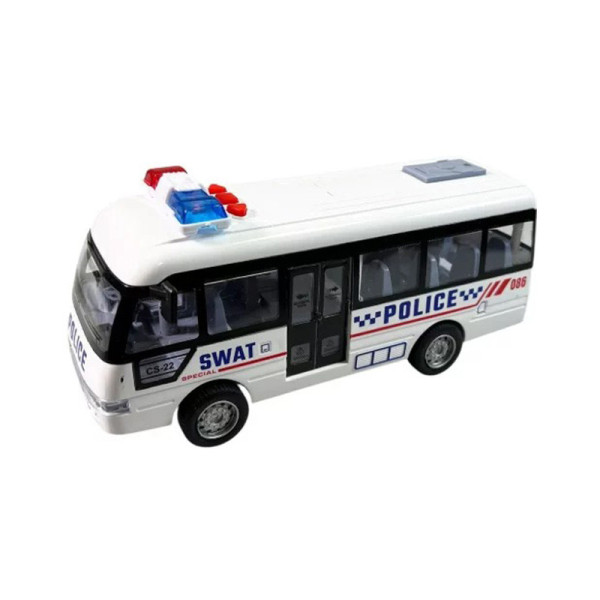 Дитячий інерційний автобус YM-9906F(White) 19х65х8 см