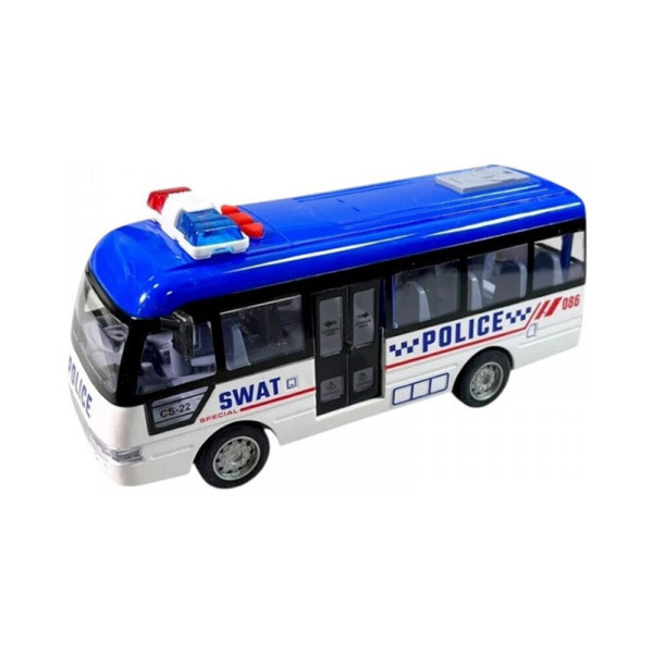 Дитячий інерційний автобус YM-9906F(Blue) 19х65х8 см