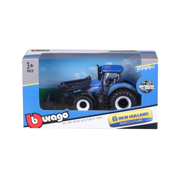 Дитяча іграшка Трактор "New Holland T7.315" Bburago 18-31632 з фронтальним навантажувачем Дитяча іграшка Трактор "New Holland T7.315" Bburago 18-31632 з фронтальним навантажувачем