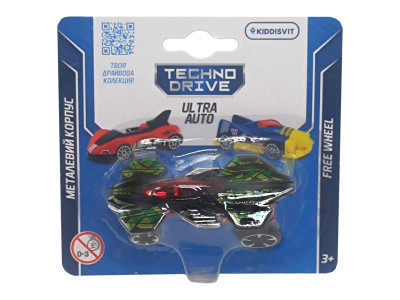 Ігрова міні-машинка Ultra Auto TechnoDrive 250321W-12 металевий корпус