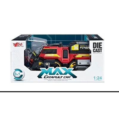 Дитяча машинка "Max catapilt car 3 в 1" MY66-M1223(Red) стріляє патронами на присосках