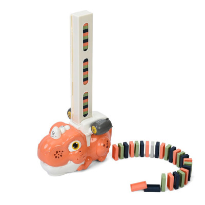 Дитяча іграшка "Динозавр-доміно" 8090-B(Rose-Red) світло музика